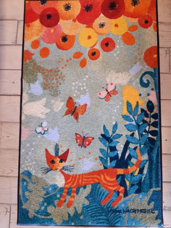 Matte, Salonloewe "Wachtmeister", Katze, 120x75 cm, waschbar, neu, Artikel-Nr. 0152