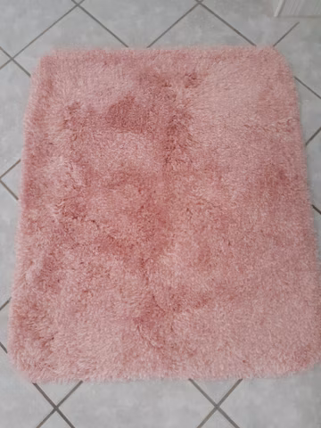 Badteppich, Kleine Wolke, waschbar, pastellrosa, 55x65cm, neu, Art.-Nr. 0196 *
