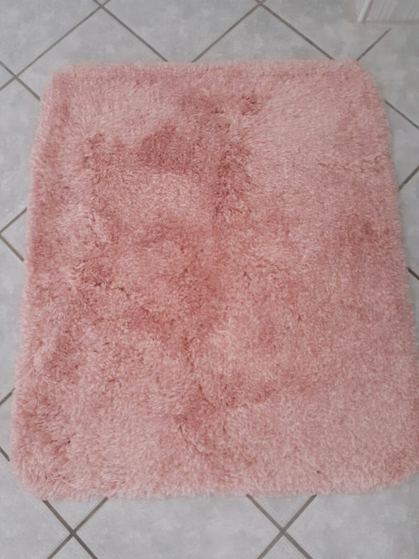 Badteppich, Kleine Wolke, waschbar, pastellrosa, 55x65cm, neu, Art.-Nr. 0196 *